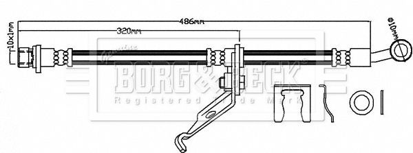 BORG & BECK Jarruletku BBH8127